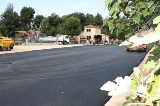parc pour poids lourds en enrobé à aubagne