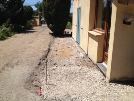 Aménagement d'un extérieur de villa a Meyreuil 13.