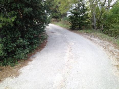 Réfection d'un ancien chemin en ENROBE NOIR sur la commune d'Istres 13