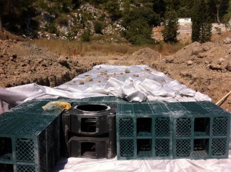 Création d'un bassin de rétention à Septèmes les Vallons près de Marseille