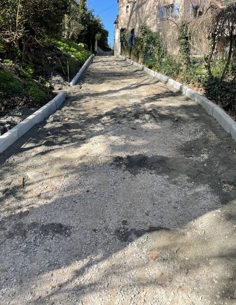 Création d'un chemin piéton pour la commune de Vauvenargues