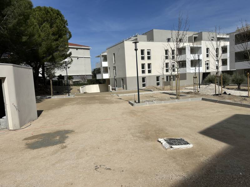 Réalisation de chemin et parking dans la résidence Les Olives à Marseille
