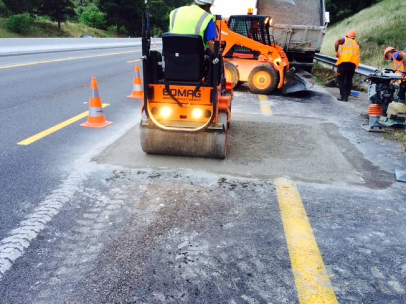 Réparation de chaussée sur AUTOROUTE Marseille - Aubagne