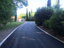 Réfection entrée de villa chez un particulier sur la commune de Trets