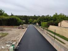 Réalisation d'une voirie en enrobé noir  sur TOURVES