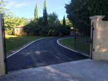 Réfection entrée de villa chez un particulier sur la commune de Trets