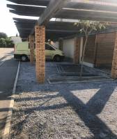 Chantier jardins bois au SALINS DE GIRAUD et enrobé noir