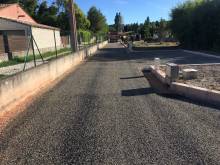 Réalisation d'une voirie en enrobé noir  sur TOURVES