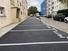 Réfection d’un parking privé de résidence en enrobé noir à Aix en Provence