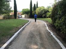 Réfection entrée de villa chez un particulier sur la commune de Trets