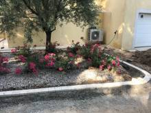 Réfection entrée de villa chez un particulier sur la commune de Trets