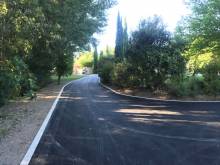 Réfection entrée de villa chez un particulier sur la commune de Trets