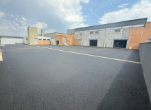 Réalisation d'un parking d'un dépôt à Vitrolles en béton bitumeux