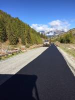 Mise en place d'enrobé en location