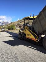 Mise en place d'enrobé en location