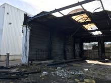 Démantèlement de la structure vers Aix en Provence