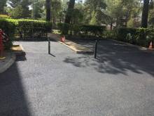 Réfection d'un parking en ENROBE NOIR dans une résidence privée à AIX-EN-PROVENCE