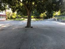 Création d'une cour de récréation de 2500 m2 dans une école de Marseille