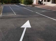 Réfection d'un parking d'une copropriété en enrobé noir sur Marseille 15ème