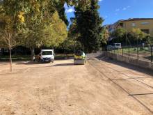 Création d'une cour de récréation de 2500 m2 dans une école de Marseille