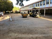 Création d'une cour de récréation de 2500 m2 dans une école de Marseille