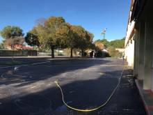 Création d'une cour de récréation de 2500 m2 dans une école de Marseille