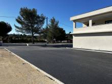Réalisation d'un parking pour des bureaux, dans la commune de Ventabren