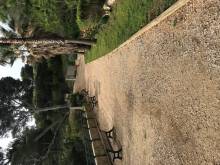 Nivellement et enrobe noir sur le Parc du Mugel a La Ciotat