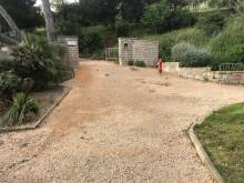 Nivellement et enrobe noir sur le Parc du Mugel a La Ciotat