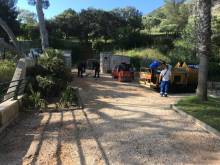 Nivellement et enrobe noir sur le Parc du Mugel a La Ciotat
