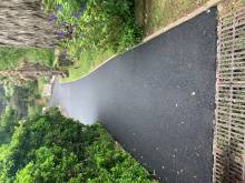 Nivellement et enrobe noir sur le Parc du Mugel a La Ciotat