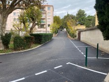 Réfection d’un parking privé de résidence en enrobé noir à Aix en Provence